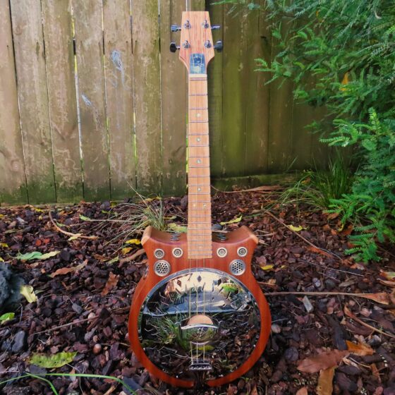 CROWN RESONATOR BARITONE UKULELE - The "RESOBARINATOR"