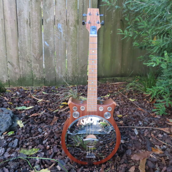 CROWN RESONATOR BARITONE UKULELE - The "RESOBARINATOR"
