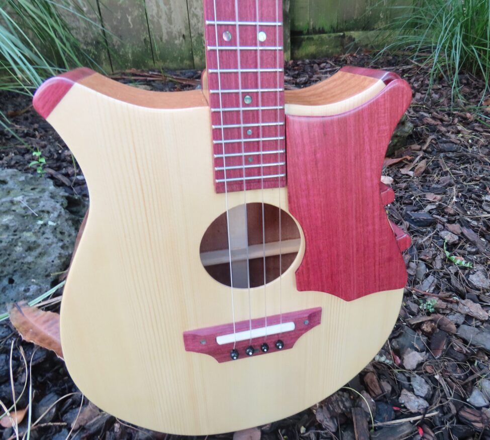 EMPEROR JUMBO TENOR UKULELE - Sapele with Spruce top and Purpleheart