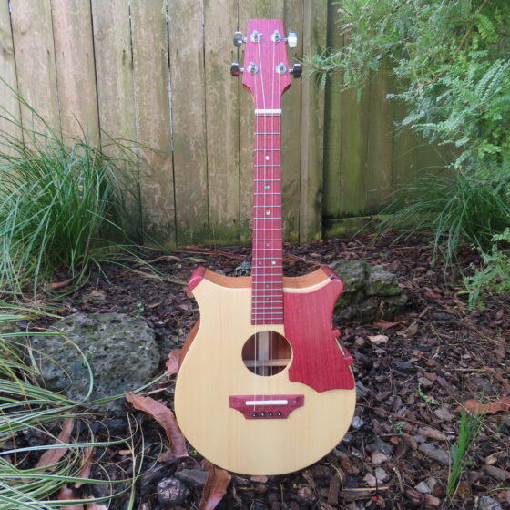 EMPEROR JUMBO TENOR UKULELE - Sapele with Spruce top and Purpleheart