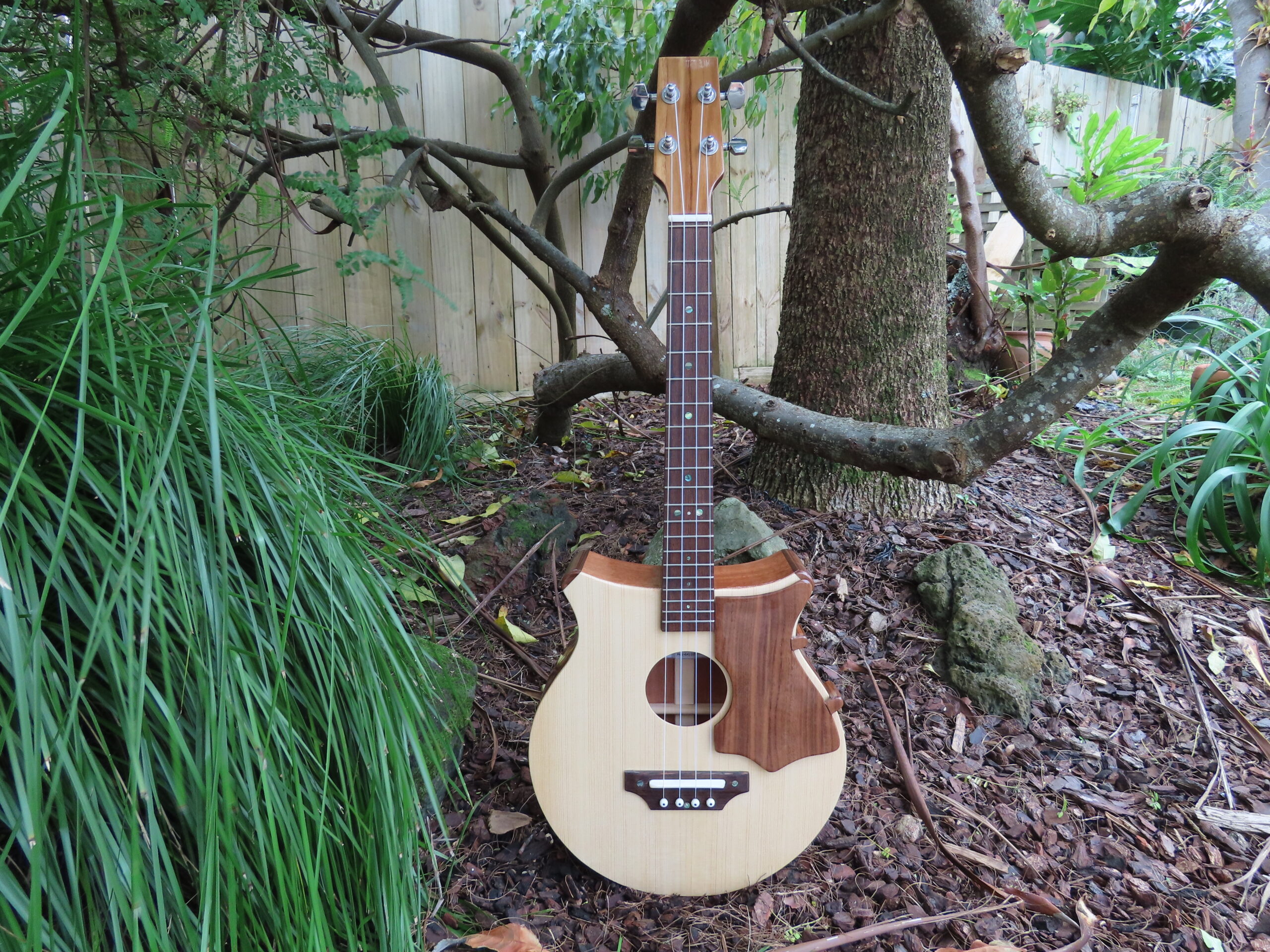 CROWN ROYALE BARITONE UKULELE - Mahogany with Spruce top